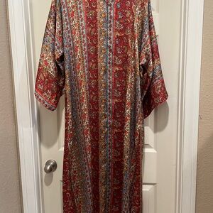 Oscar de la Renta Multicolor Paisley Dress